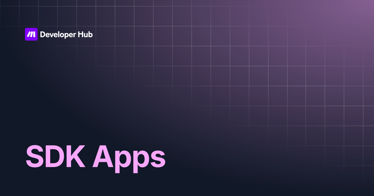 SDK Apps | Make API | Make Developer Hub