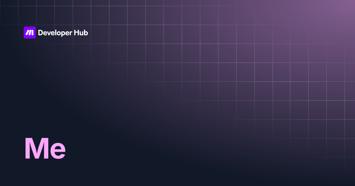 Me | Make API | Make Developer Hub