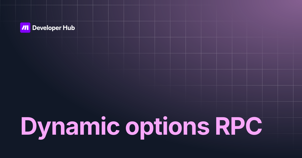 Dynamic options RPC | Custom Apps Documentation | Make Developer Hub