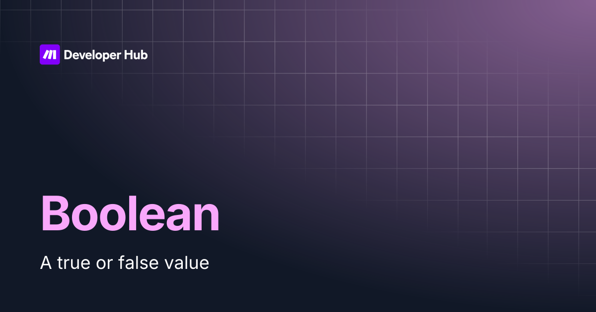 Boolean | Custom Apps Documentation | Make Developer Hub