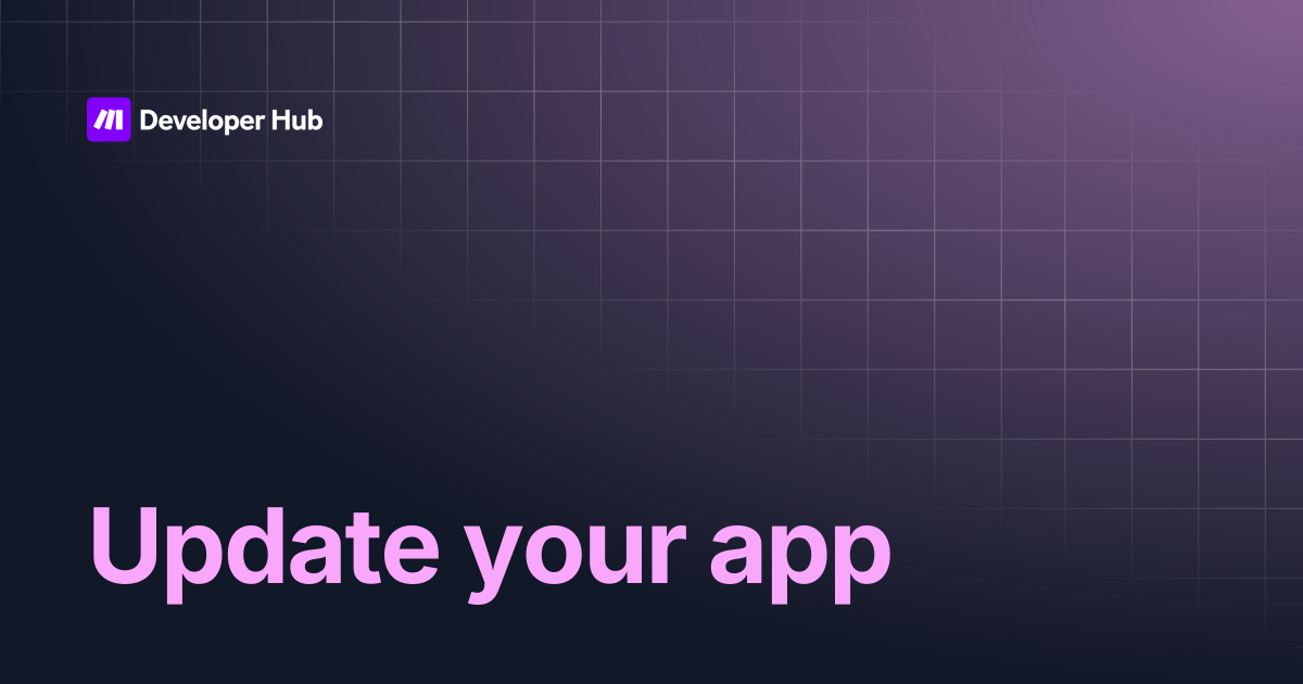 Update your app | Custom Apps Documentation | Make Developer Hub