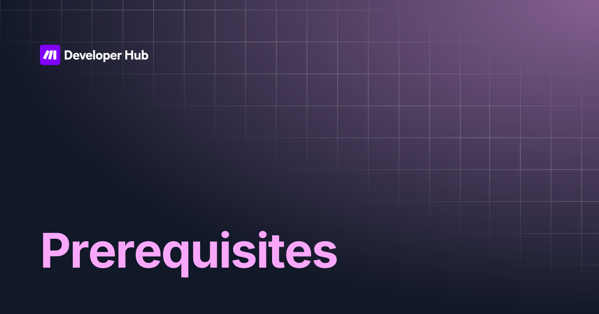 Prerequisites | Custom Apps Documentation | Make Developer Hub